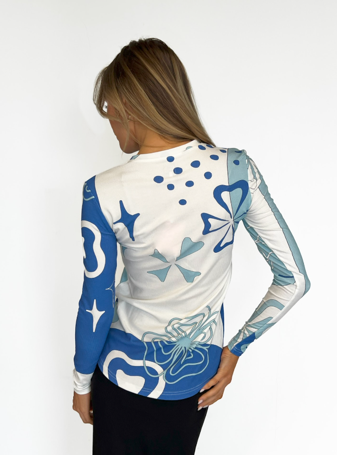 Printed Classic Rib Tee