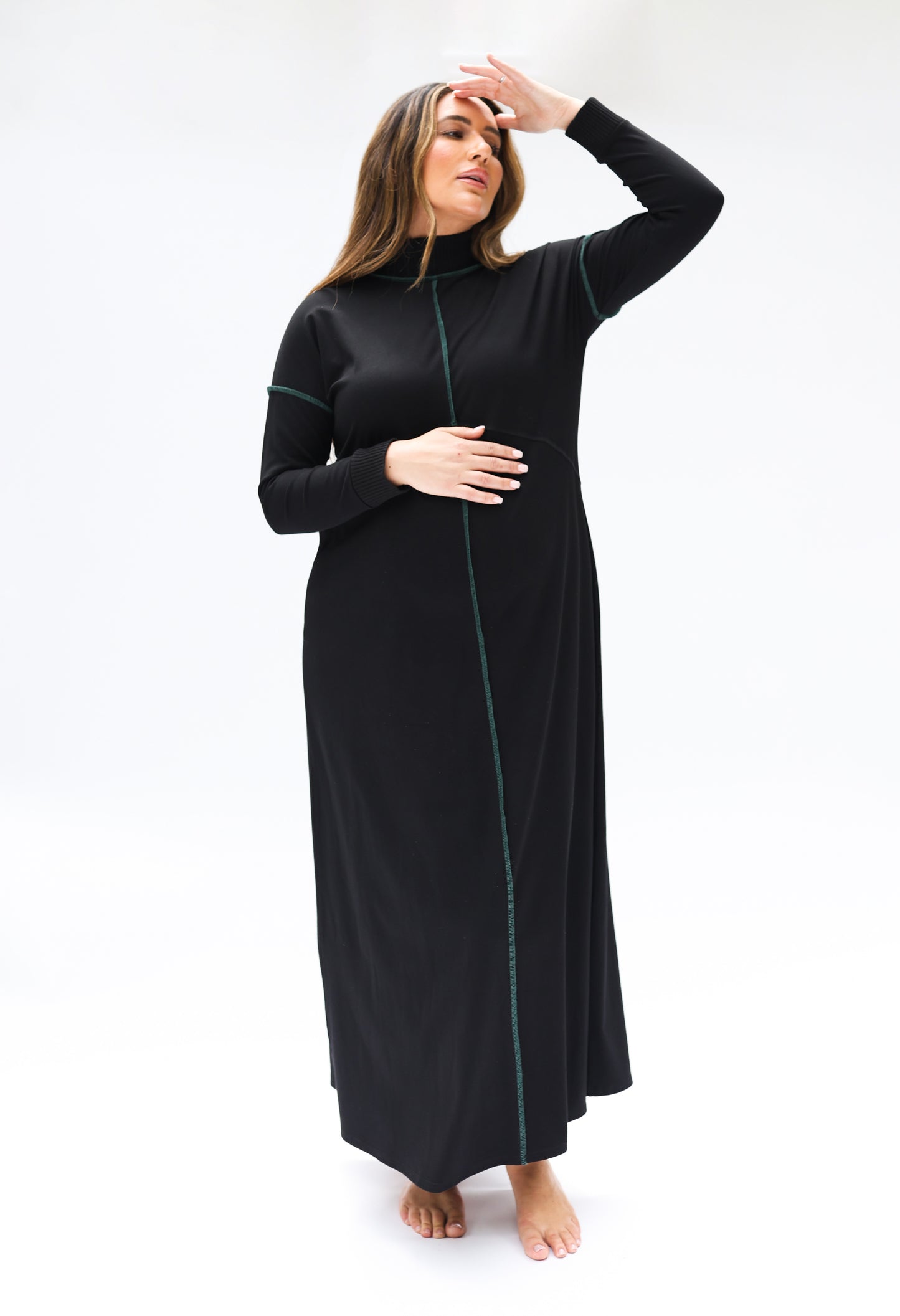 Yume Reversed Seam Maxi Dress