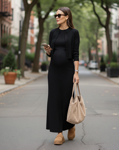 Paris Maternity Maxi Dress