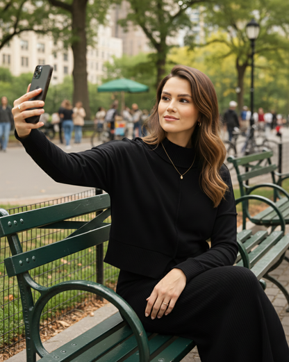 Reversed Seam Crop Top