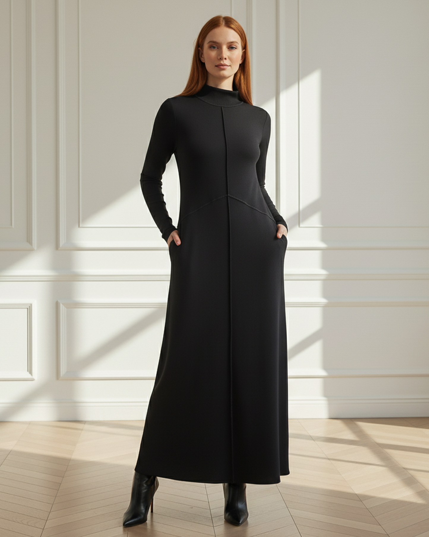 Reversed Seam Maxi Dress