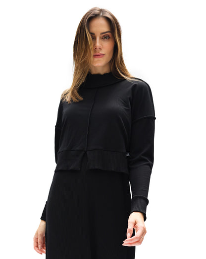 Reversed Seam Crop Top