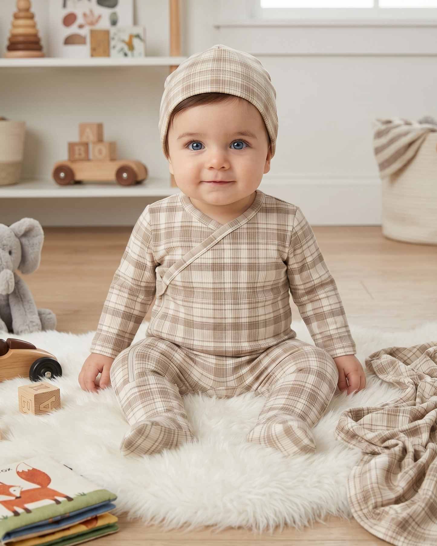 The Bedtime Bestie Baby Layette and Blanket