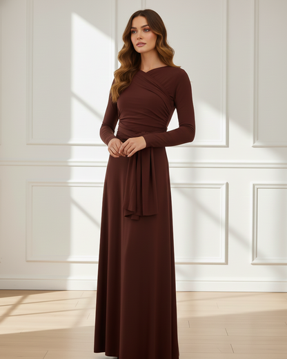 Wrap Jersey Maxi Dress