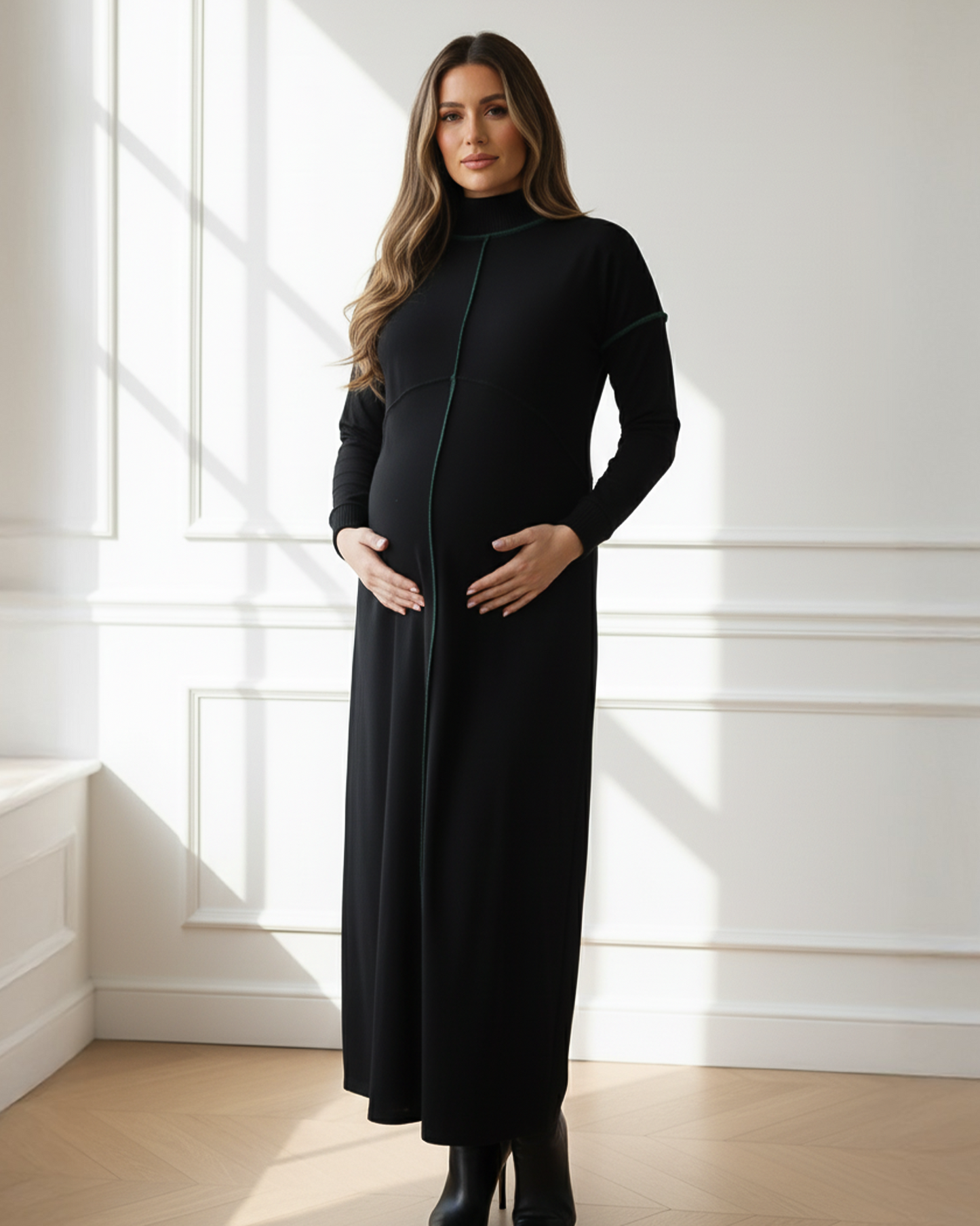 YUME Reversed Seam Maxi Dress